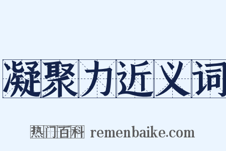 凝聚力近义词是什么意思的图片